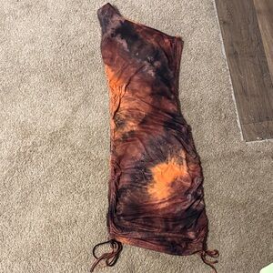 Tie-Dye One-Shoulder Dress Women’s